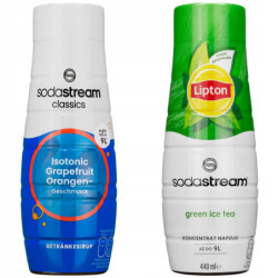 Syrop do SodaStream Izotonik 440ml+Lipton Ice Tea Zielona Herbata z cytrusami 440 ml