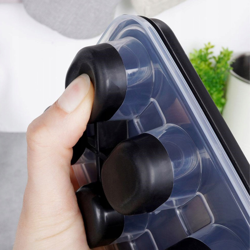 SILIKONOWA FOREMKA DO KOSTEK LODU Z POKRYWKĄ 25CM