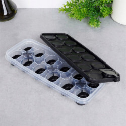 SILIKONOWA FOREMKA DO KOSTEK LODU Z POKRYWKĄ 25CM