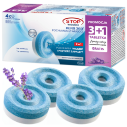 Urządzenie niebieskie pochłaniacz Ceresit Aero 360 + 4x tabletka pochłaniacz Ceresit 450g 1xlawenda 3x zwykła