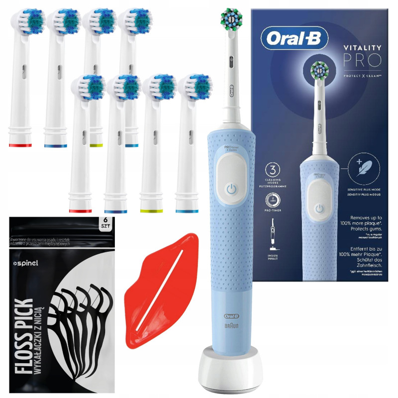 SZCZOTECZKA DO ZĘBÓW ORAL-B VITALITY PRO D103 + DODATKI