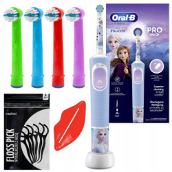 SZCZOTECZKA DO ZĘBÓW ORAL-B VITALITY PRO 103 FROZEN Kids + DODATKI