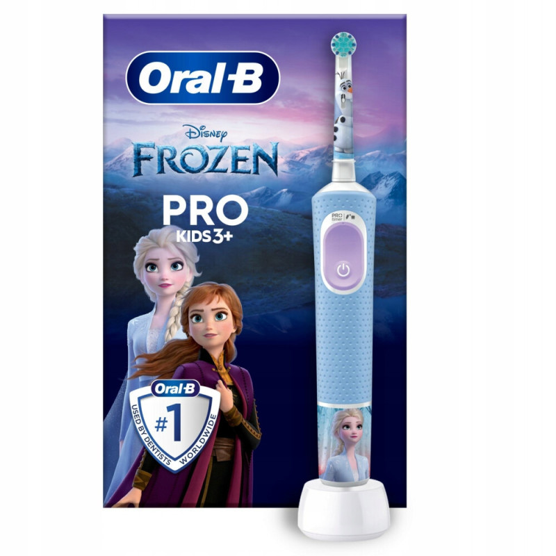Szczoteczka Oral-B Vitality Pro 103 Frozen + 4x końcówki zamienne EB-10A Color + etui białe
