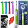 Szczoteczka Oral-b Pro Junior 6+ Zielona + 4x końcówka zamienna EB-10A Color