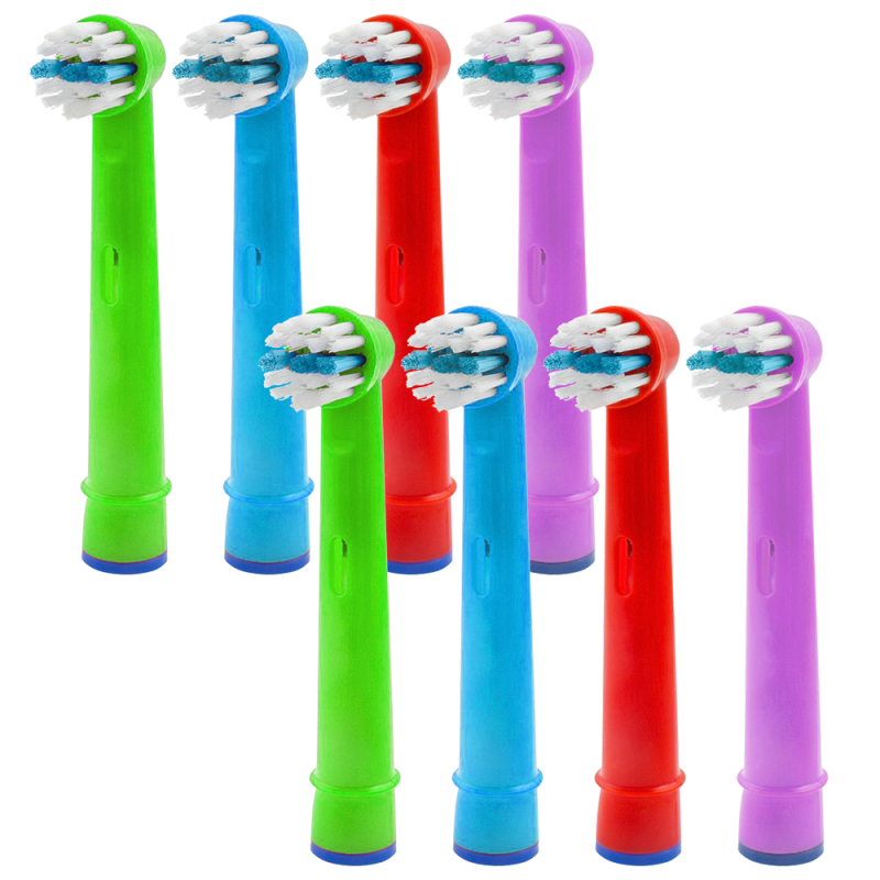 Szczoteczka Oral-b Junior Pro Fiolet + 8x końcówka zamienna EB-10A Color