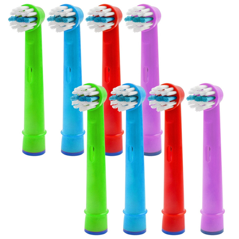 Szczoteczka Oral-b Junior Pro Fiolet + 8x końcówka zamienna EB-10A Color