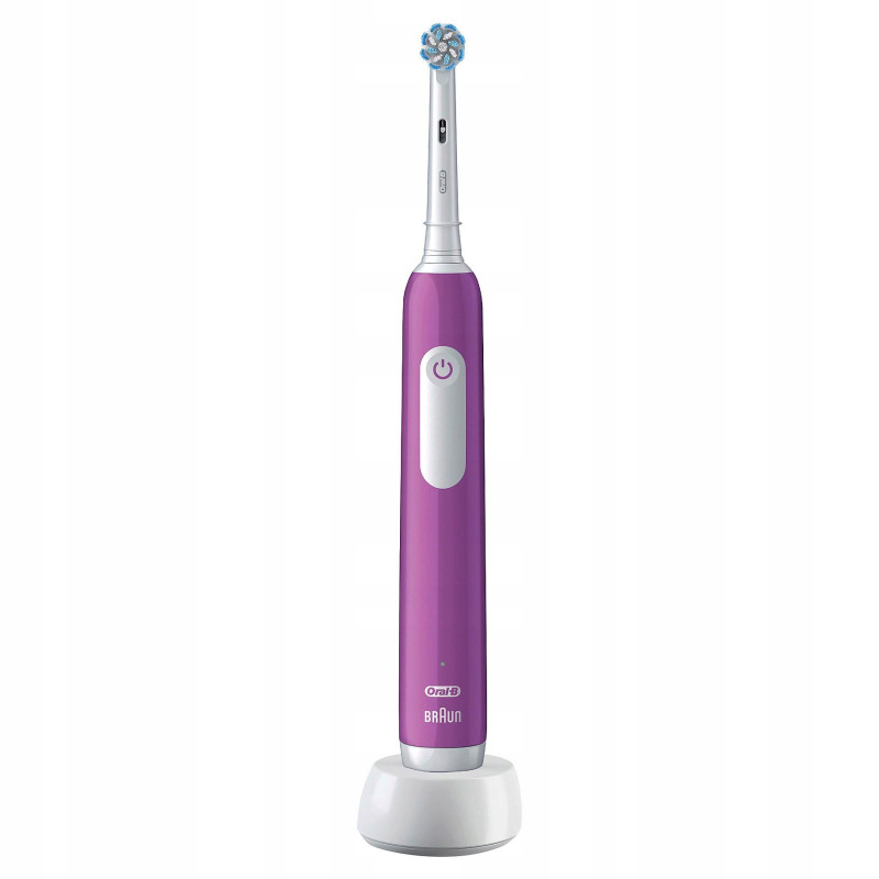 Szczoteczka Oral-b Junior Pro Fiolet + 4x końcówka zamienna EB-10A Color + etui białe