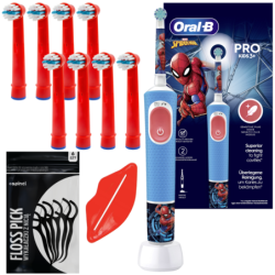 SZCZOTECZKA DO ZĘBÓW ORAL-B VITALITY PRO 103 KIDS SPIDERMAN + DODATKI