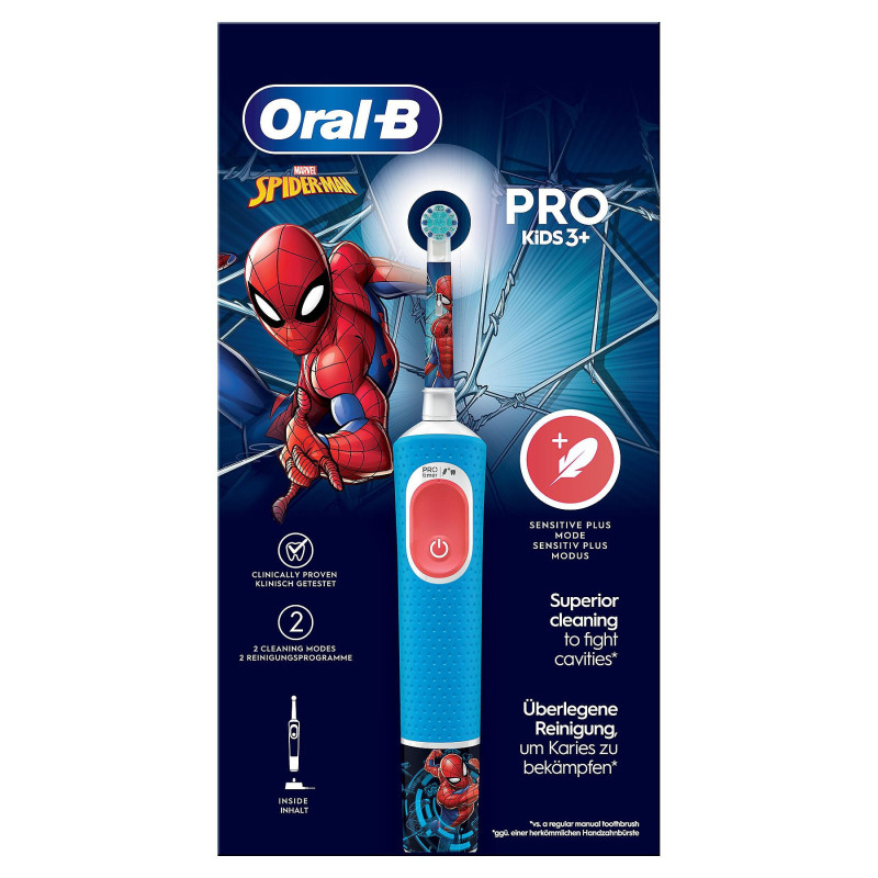 SZCZOTECZKA DO ZĘBÓW ORAL-B VITALITY PRO 103 KIDS SPIDERMAN ETUI + DODATKI