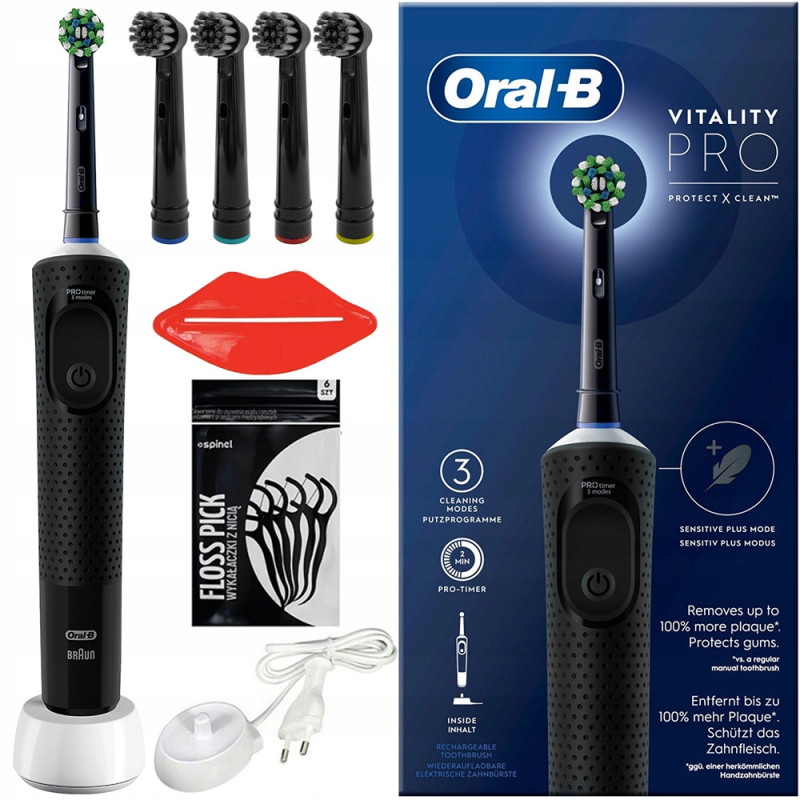 SZCZOTECZKA DO ZĘBÓW ELEKTRYCZNA ORAL-B VITALITY PRO D103 + KOŃCÓWKI