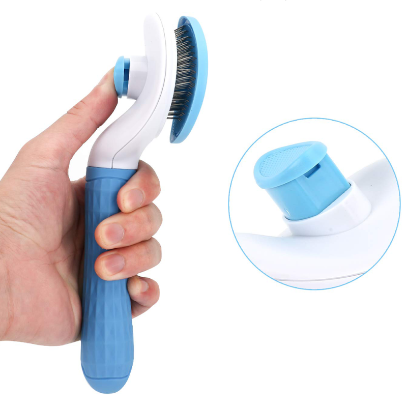 SZCZOTKA DLA PSA NIEBIESKA