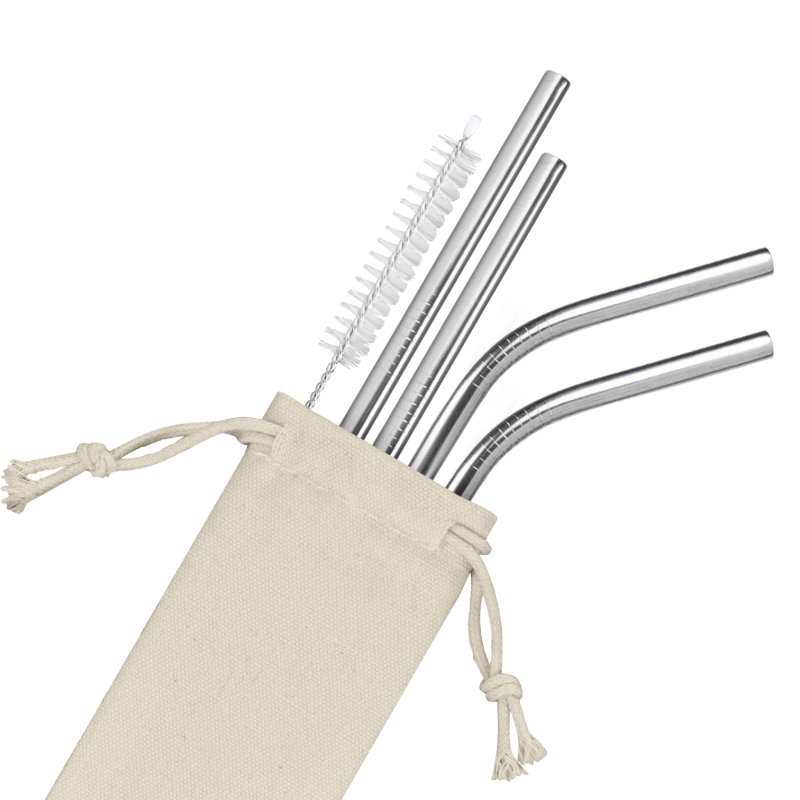 4x METALOWE SŁOMKI SPINEL SODA RURKI WIELORAZOWE DO NAPOJÓW + CZYŚCIK