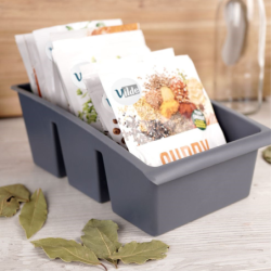 Organizer na torebki z przyprawami (szary)