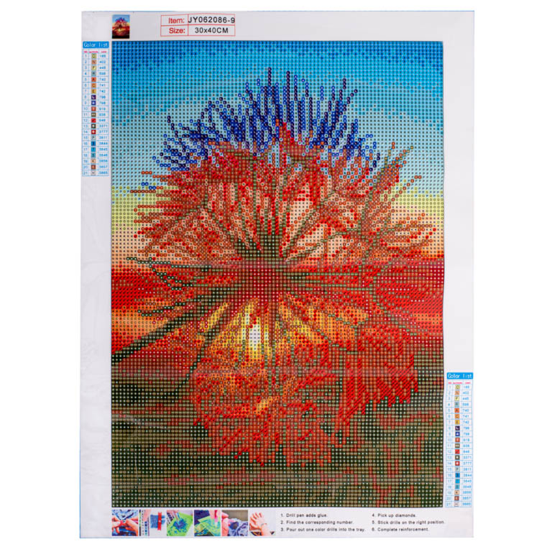 Haft diamentowy mozaika zestaw 5D - dmuchawiec