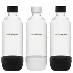 Saturator SodaStream Terra Black jedna butelka + Butelki SodaStream 3x 1L Standard + BOLERO