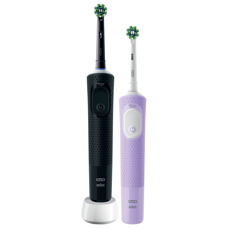 Oral-B Vitality Pro D103 Duo Black/Lilac Violet + 8 zam. precision