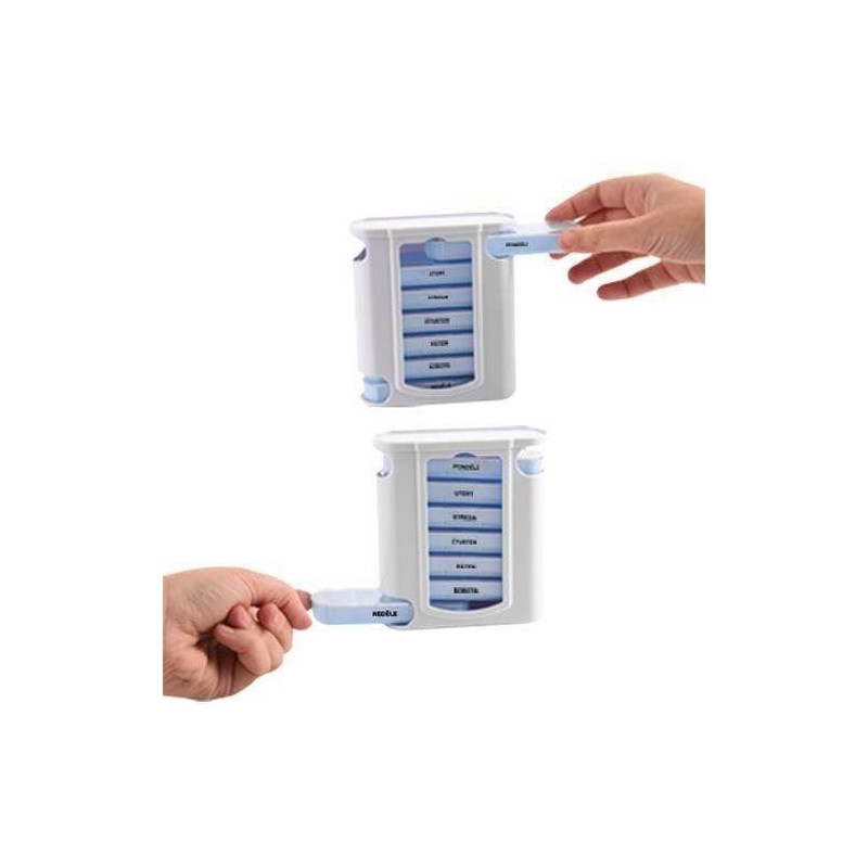 ORGANIZER POJEMNIK NA TABLETKI LEKI PUDEŁKO 4 PORY DNIA NA 7 DNI