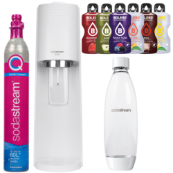 Saturator SodaStream Terra White + jedna butelka + bolero