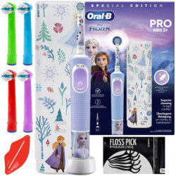 Szczoteczka Oral-B Vitality Pro D103 Frozen + etui +  zam. Kids Color x4