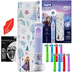 Szczoteczka Oral-B Vitality Pro D103 Frozen + etui + zam. Kids Color x8