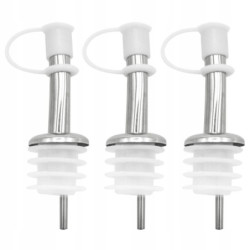 DOZOWNIK NALEWAK BARMAŃSKI DO BUTELEK ZESTAW STAL 3 SZTUKI