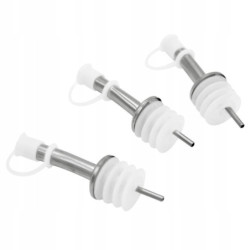 DOZOWNIK NALEWAK BARMAŃSKI DO BUTELEK ZESTAW STAL 3 SZTUKI