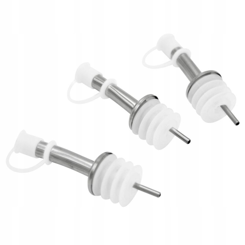 DOZOWNIK NALEWAK BARMAŃSKI DO BUTELEK ZESTAW STAL 3 SZTUKI