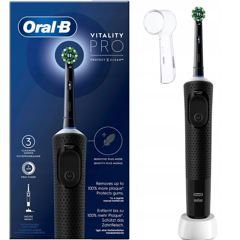 Oral-B Vitality Pro D103 Protect X Clean (Cross Action Black) + osłonka