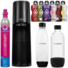 Saturator SodaStream Terra Black jedna butelka + Butelka SodaStream Czarna (dek) + Bolero