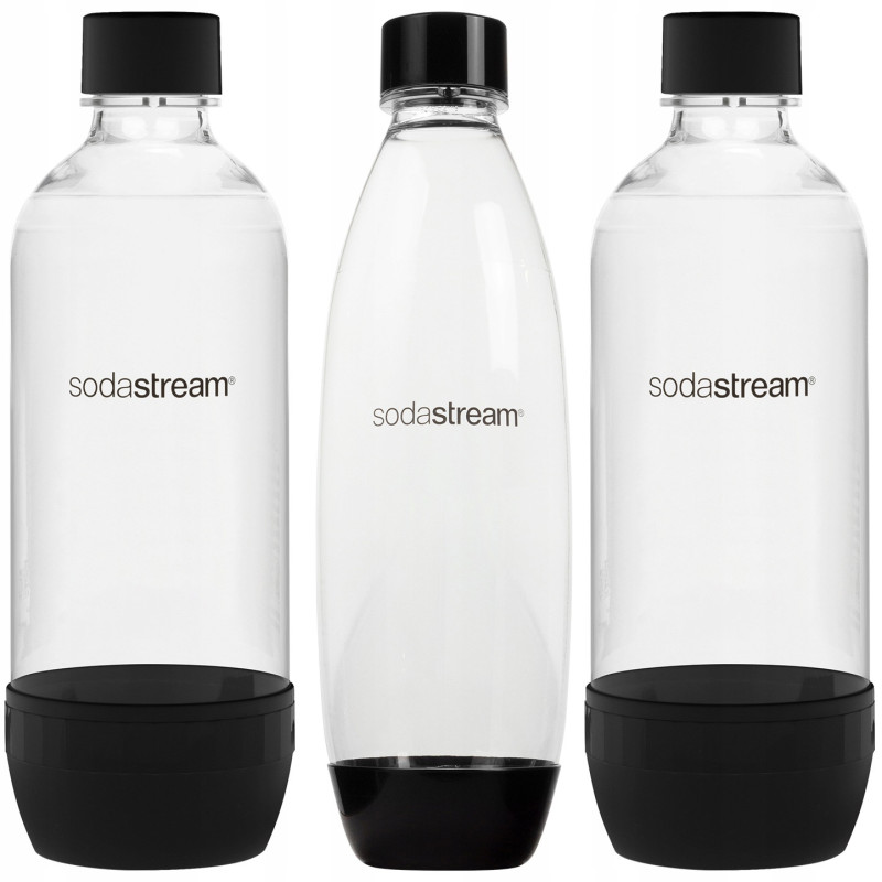 Saturator SodaStream Terra Black jedna butelka + 2x Butelka SodaStream Czarna (dek) + bolero