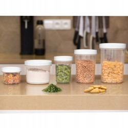 Pojemnik PP z uszczelką okrągły zakręcany 0,56L