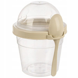 Pojemnik na jogurt z łyżeczką 400ml