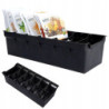 Organizer na torebki z przyprawami czarny