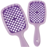 Szczotka do włosów kwadrat fioletowa