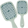 Szczotka do włosów kwadrat niebieska