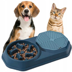 Automatyczna smycz dla psa + Miska dla zwierząt 2w1