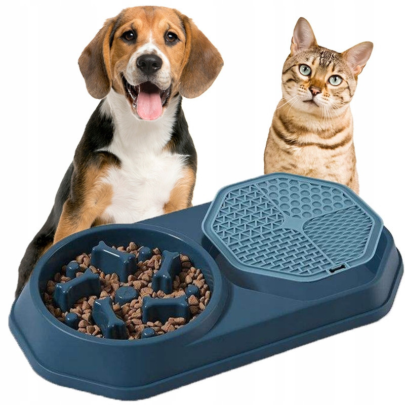 Automatyczna smycz dla psa + Miska dla zwierząt 2w1