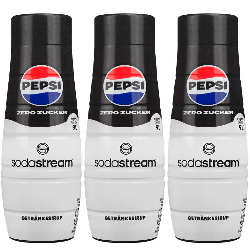 3x Syrop do SodaStream Pepsi Max Bez Cukru 440 ml