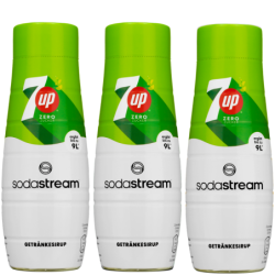 3x Syrop do SodaStream 7UP Free Zero Cukru