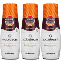 3x Syrop do SodaStream Schwip Schwap Bez Cukru 440 ml
