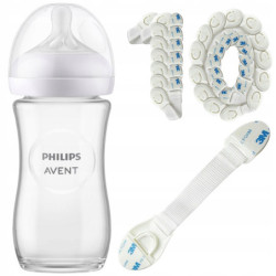 Butelka Philips Avent SCY933/01 + zabezpieczenie 10 szt