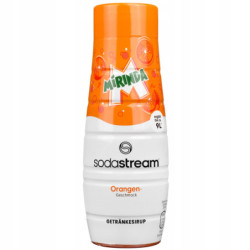 Syrop do SodaStream Mirinda + Metalowe słomki SpinelSoda x10