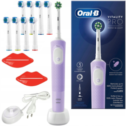 Oral-B Vitality Pro D103 Lilac Violet + 8 zam. precision + 2 wyciskacze