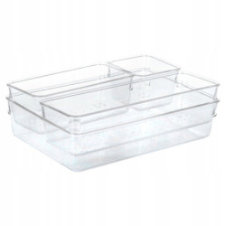 Organizer na kosmetyki do makijażu 4 elementy