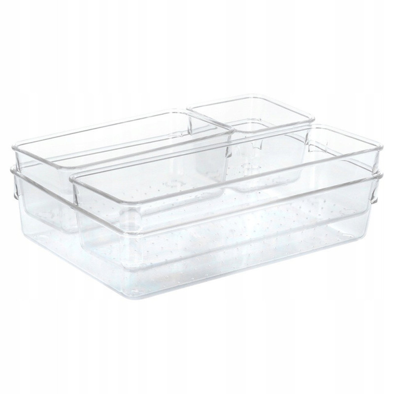 Organizer na kosmetyki do makijażu 4 elementy