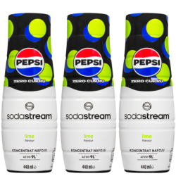 3x Syrop do SodaStream Pepsi MAX Limonka 440 ml