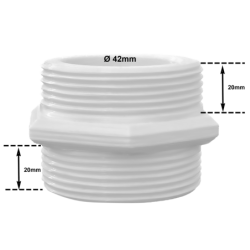 Złączka do rury węża 38mm INTEX BESTWAY