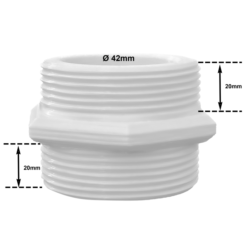 Złączka do rury węża 38mm INTEX BESTWAY