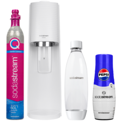 Saturator SodaStream Terra White + jedna butelka + Syrop do SodaStream Pepsi
