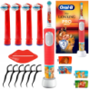 Szczoteczka Oral-B Vitality Pro 103 Król Lew + Kids Soft Bristles EB-10A Red x4 + gratisy